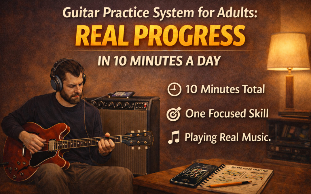 Guitar Practice System for Adults: Real Progress in 10 Minutes a Day