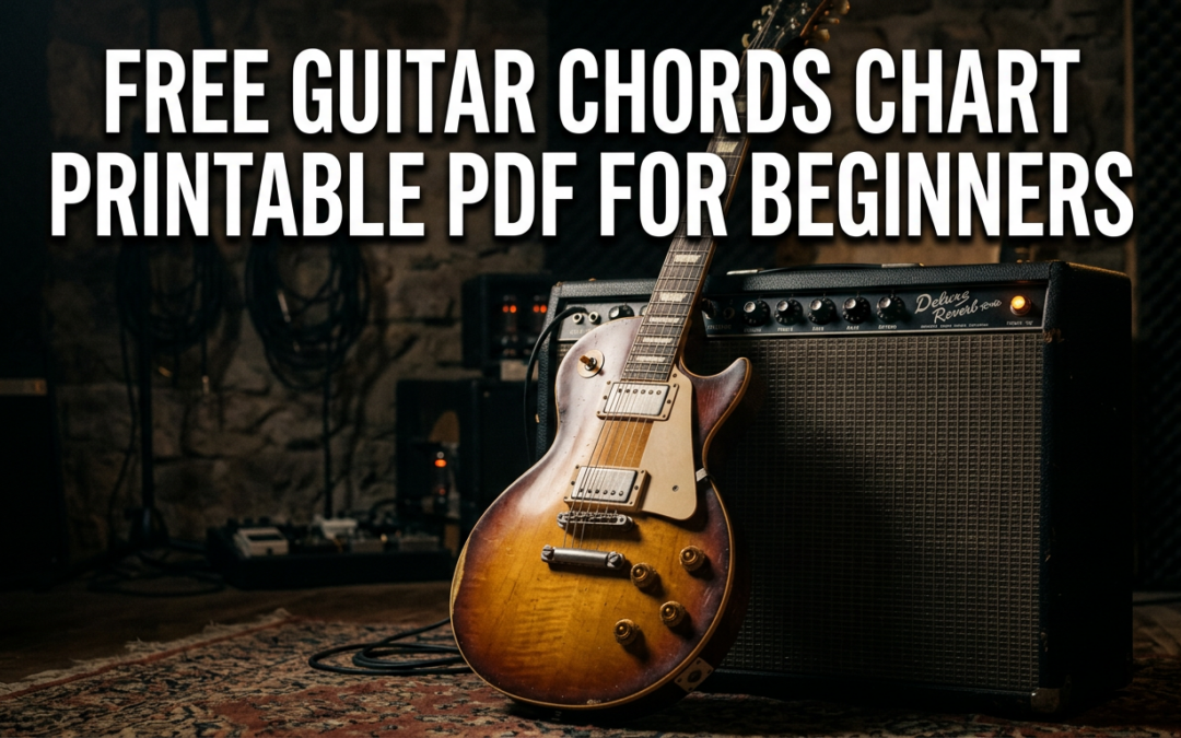 Free Guitar Chords Chart Printable PDF For Beginners