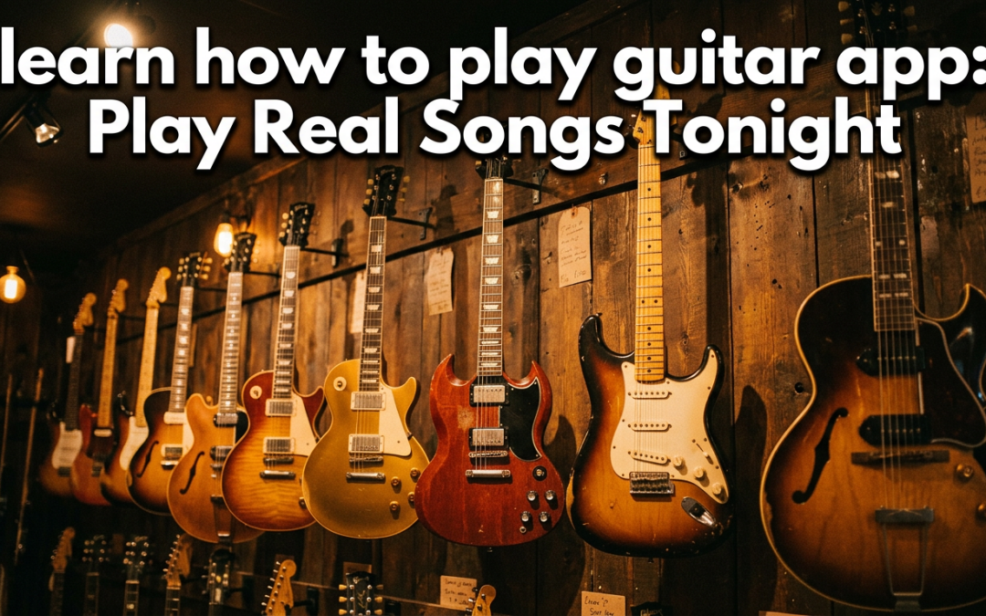 learn how to play guitar app: Play Real Songs Tonight